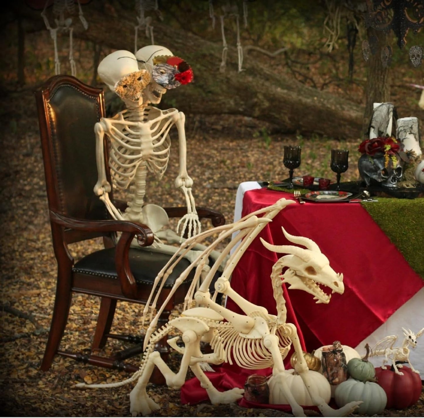 Large 4ft pterosaur skeleton, halloween decoration