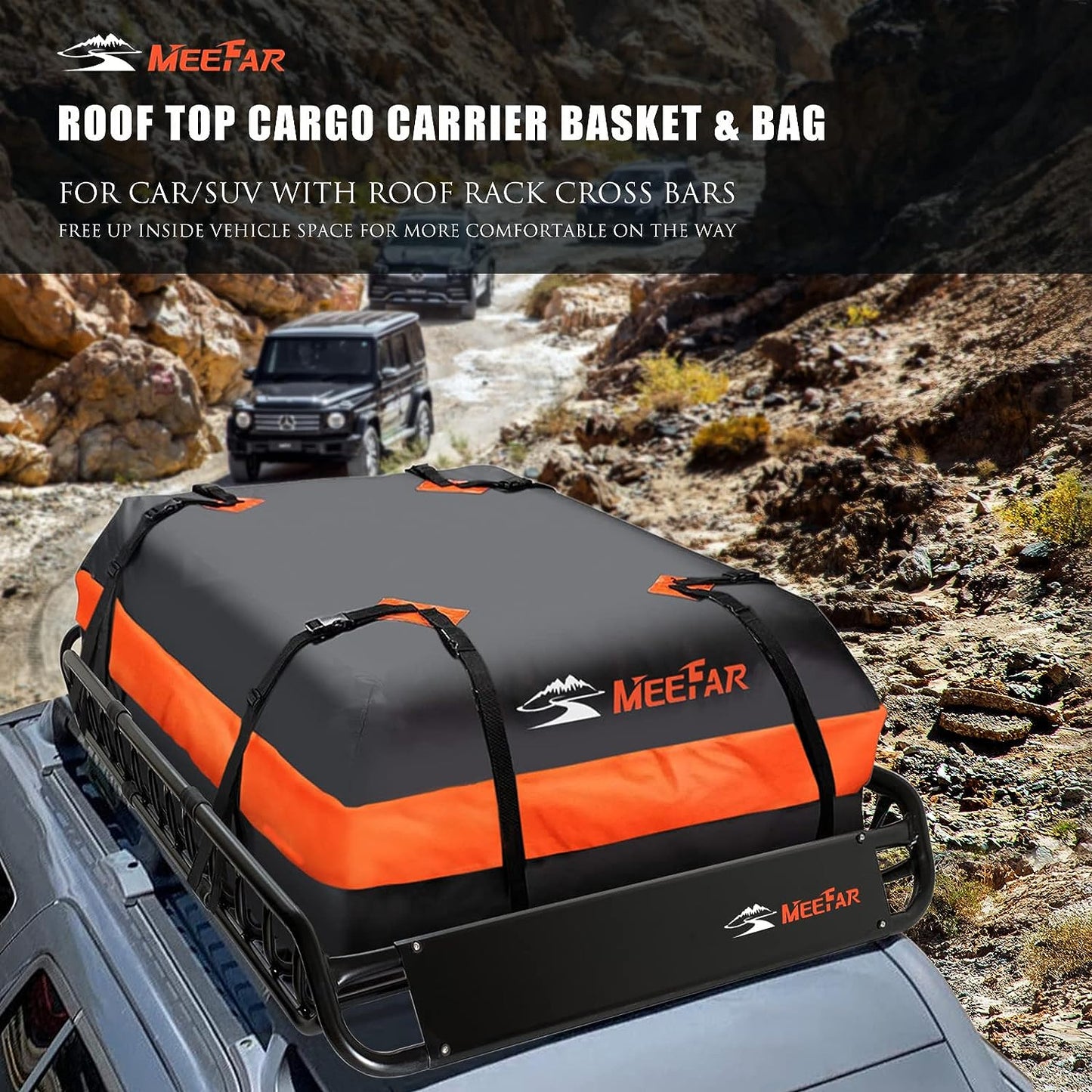 Roof Rack Universal Roof Basket 51" X 36" X 5" + Waterproof Bag