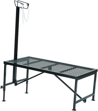 Weaver Leather Livestock Steel Trim Stand - Adjustable and Durable Trimming Stand for Sheep, Goats, and Other Livestock - Wire Headpiece Holds Animals in Place During Grooming, Black, 1 Ct (Pack of 1)