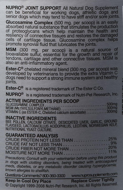 Nupro (20 lbs Joint Support for Dogs