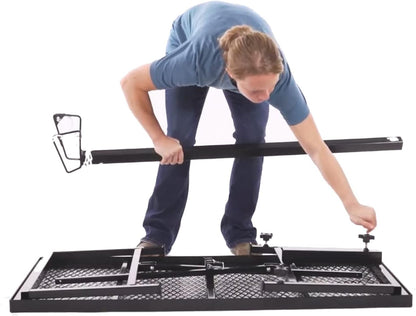 Weaver Leather Livestock Steel Trim Stand - Adjustable and Durable Trimming Stand for Sheep, Goats, and Other Livestock - Wire Headpiece Holds Animals in Place During Grooming, Black, 1 Ct (Pack of 1)