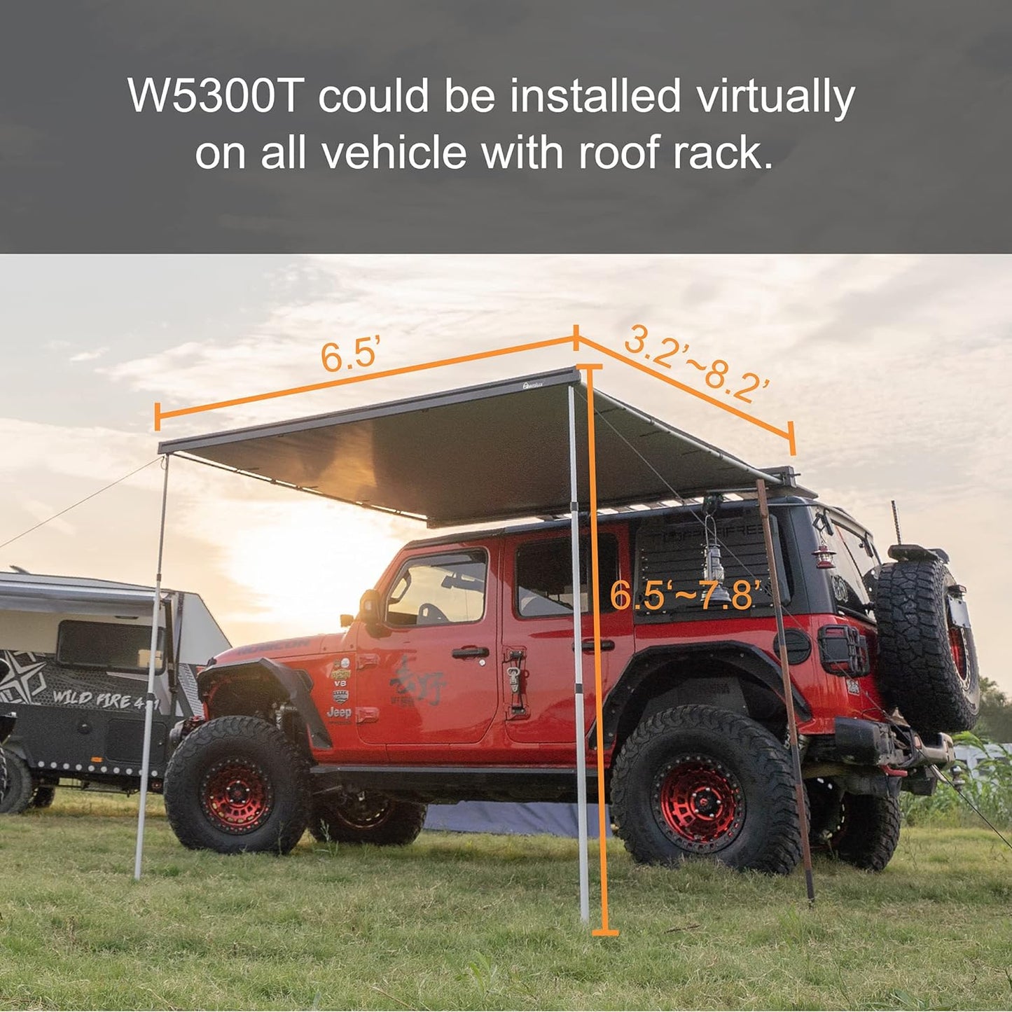 W5300T semi-automatic retractable awning