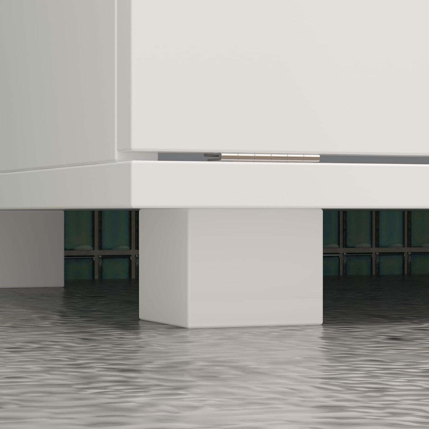 Storage cabinet with laundry basket, display cabinet